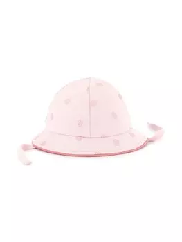 BOSS Kidswear панама с монограммой, розовый
