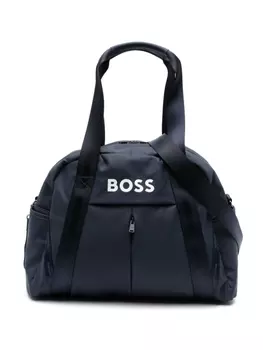 BOSS Kidswear пеленальная сумка с логотипом, синий