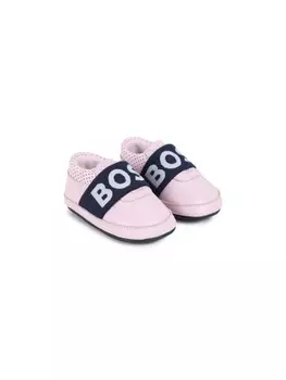 BOSS Kidswear пинетки с логотипом, розовый