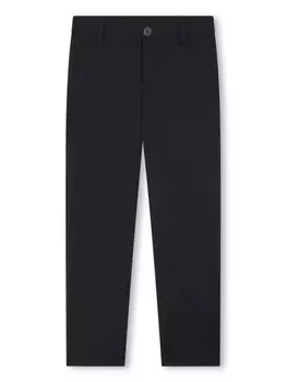 BOSS Kidswear прямые брюки средней посадки, синий