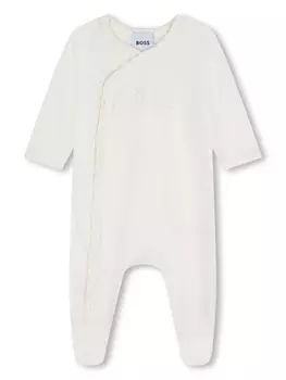 BOSS Kidswear Red Panda babygrow (набор из трех штук), белый