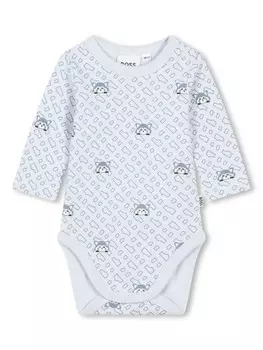 BOSS Kidswear Red Panda babygrow (набор из трех штук), синий