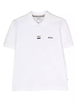BOSS Kidswear рубашка поло, белый