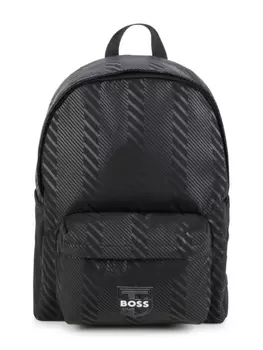 BOSS Kidswear рюкзак с логотипом, черный