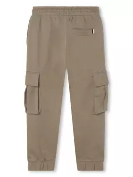 BOSS Kidswear спортивные брюки с кулиской, коричневый