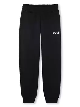 BOSS Kidswear спортивные брюки с логотипом, черный