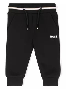 BOSS Kidswear спортивные брюки с логотипом, черный