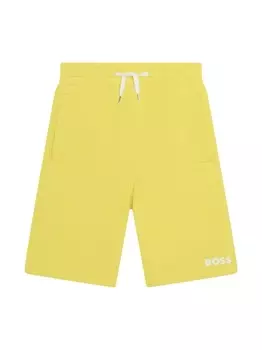 BOSS Kidswear спортивные шорты с логотипом, желтый