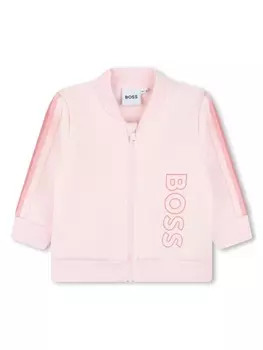 BOSS Kidswear спортивный костюм с логотипом, розовый