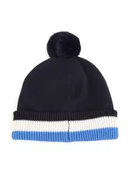 BOSS Kidswear трикотажная шапка бини, синий
