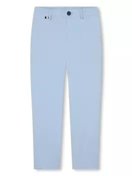 BOSS Kidswear узкие брюки средней посадки, синий
