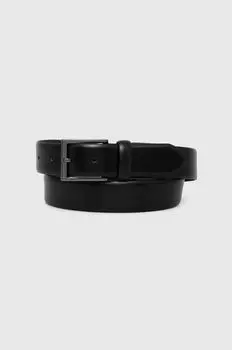 BOSS кожаный ремень Boss, черный