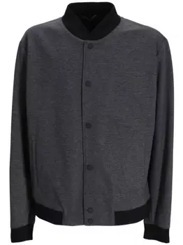 BOSS меланжевый бомбер, серый