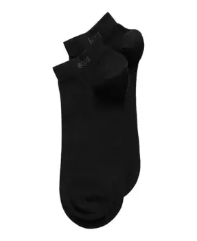 BOSS Мужские носки до щиколотки, 2 пары Hugo Boss, черный
