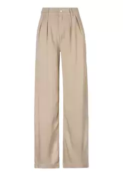 BOSS ORANGE плиссированные брюки "C_Tanjura-W Premiumженская мода", с декоративными складками, бежевый