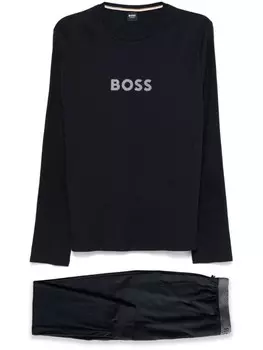 BOSS пижама с логотипом, синий