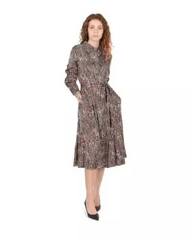 Босс по женскому платью Hugo Boss, коричневый