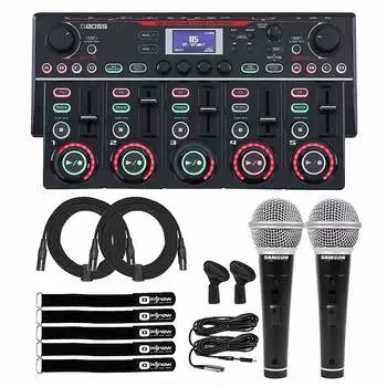 Boss RC-505MK2 Настольная педаль эффектов для гитары с микрофонами Roland Boss RC-505 MK2 Tabletop Loop Station Guitar Effects Pedal w Mics