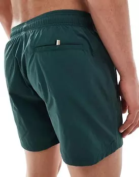 BOSS Swimwear – Octopus – Темно-зеленые шорты для плавания