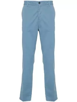 BOSS узкие брюки чинос, синий