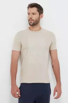 Босс зеленая футболка Boss, бежевый