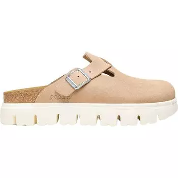 Бостон массивный узкий клог Birkenstock, цвет warm sand suede