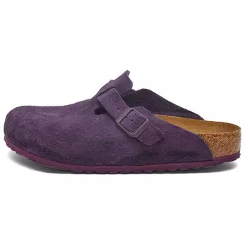 Бостон Мягкая Стелька Замша Винный Birkenstock