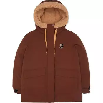 Boston Red Sox пуховик женский темно-коричневый Mlb