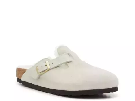 Boston Shearling Сабо - женские Birkenstock, Antique Off White