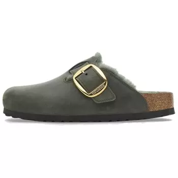 Бостонская серия Мюли женские с закрытым носком женские Birkenstock, зеленый