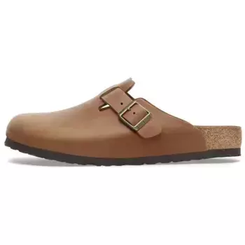 Бостонские кожаные тапочки Birkenstock