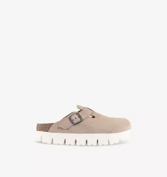 Бостонские мюли из массивной замши Birkenstock, желтый