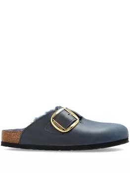 Бостонские сандалии из овчины с большой пряжкой Birkenstock, синий
