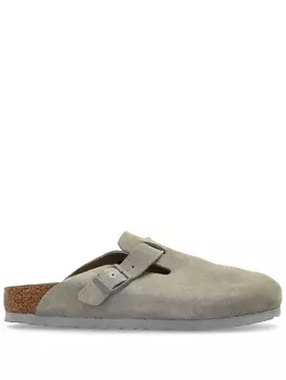 Сандалии-клоги Birkenstock Boston Suede Leather, серый