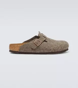 Бостонские валяные тапочки Birkenstock, коричневый