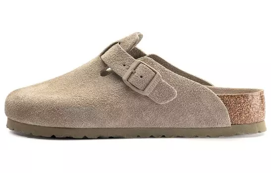 Бостонские замшевые сабо Birkenstock
