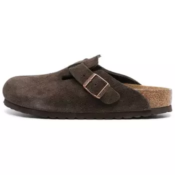 Бостонские замшевые тапочки Birkenstock
