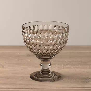 Бостонский цветной дым из шампанского и десертной миски Villeroy & Boch, серый