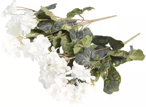 Botanic-Haus искусственный цветок "куст герани" /22х37 см, кремово-белый