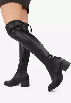 Ботфорты Bosanova с завязками, черный