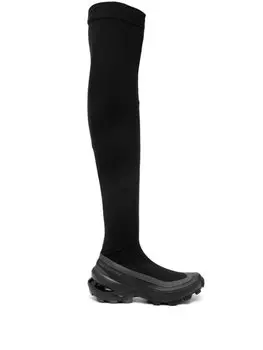 Ботфорты на массивной подошве MM6 Maison Margiela X Salomon, черный