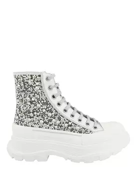 Ботильоны Alexander Mcqueen, серебро