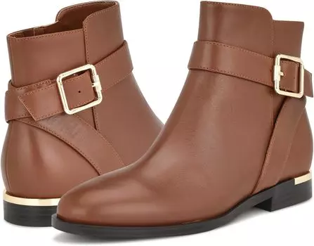 Ботильоны Alleva Nine West, коричневая кожа