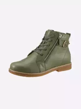 Ботильоны Andrea Conti на шнуровке, хаки