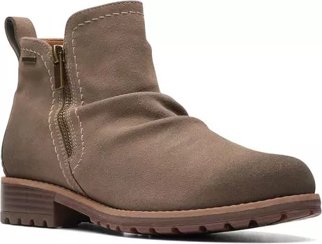 Ботильоны Aspra Walk Waterproof Clarks, цвет Dark Taupe Suede