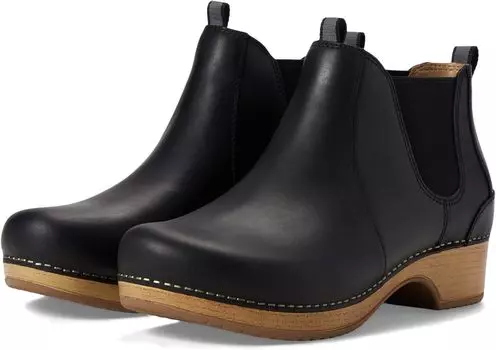 Ботильоны Becka Dansko, цвет Black Oiled Pull Up