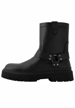 Ботильоны Biker Bershka, черный