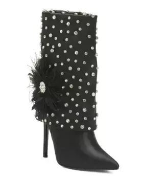 Ботильоны Blaise на шпильке со стразами Azalea Wang, черный
