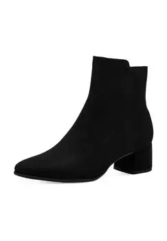 Ботильоны, блочный каблук, молния, женские MARCO TOZZI, цвет 001 Black