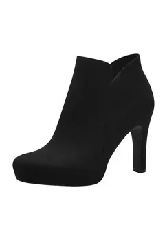 Ботильоны, блочный каблук, молния, женские Tamaris, цвет 001 Black